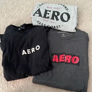 Lot of 3 Aeropostale tshirts xs